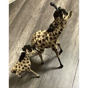 Victorian Antique Miniature Giraffe Victorian Toys Handmade Fur Taxidermy